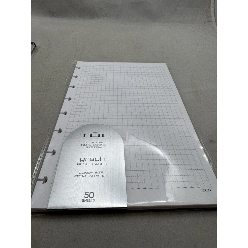 TUL Lot of 3 Narrow Ruled Refill Pages Graph Undated Planner Junior Size Note